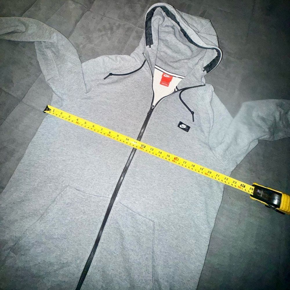 Nike Men's Gray Zip-Up Hoodie Size Large - Picture 6 of 7
